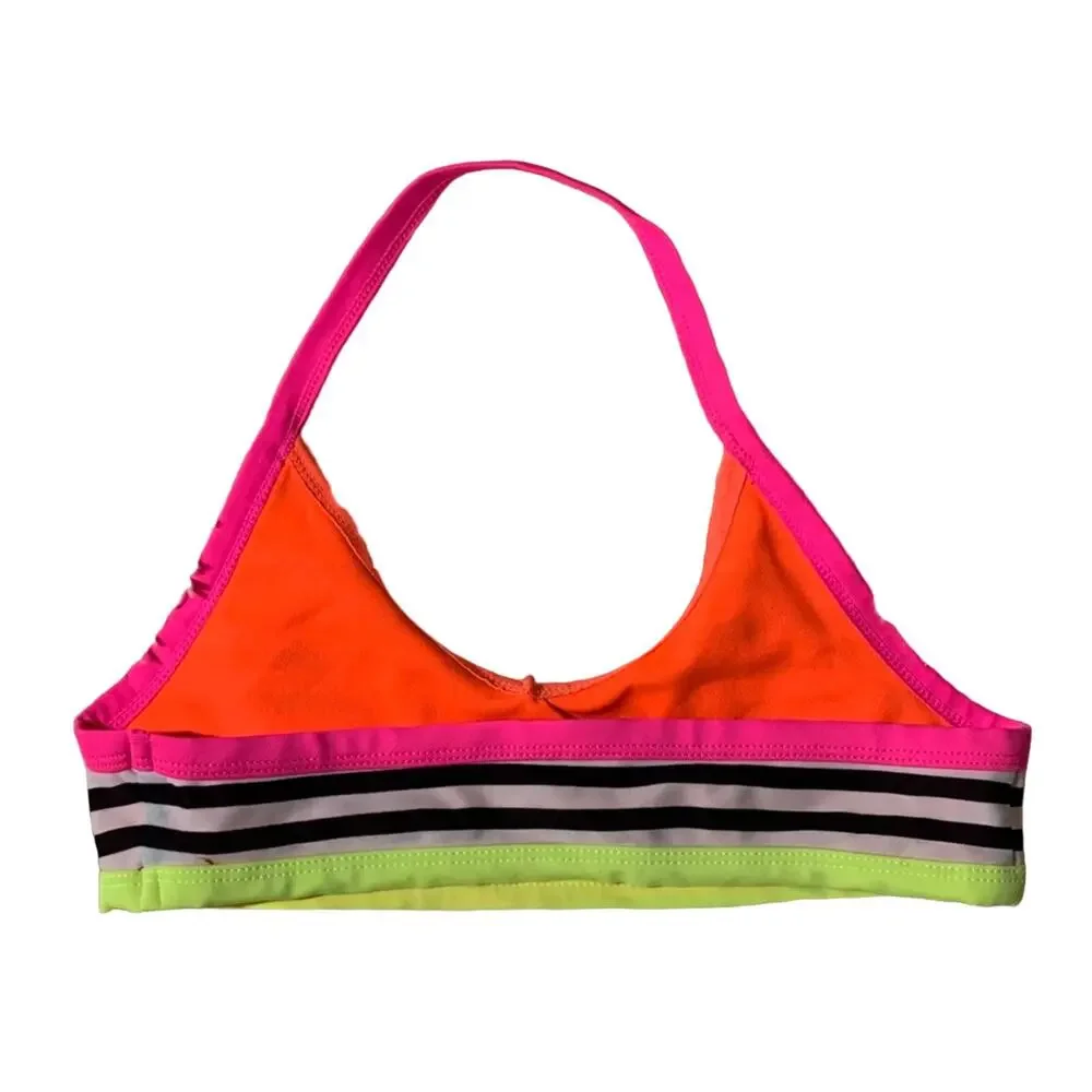 The Children’s Place Neon and Striped Swim Top L